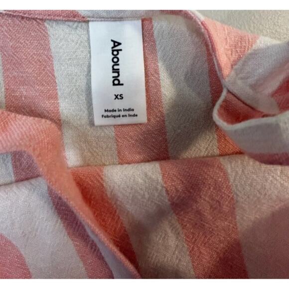 Abound Pink & White Striped Sleeveless Crop Top XS - Picture 4 of 7
